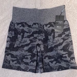 NWT NVGTN black camo shorts